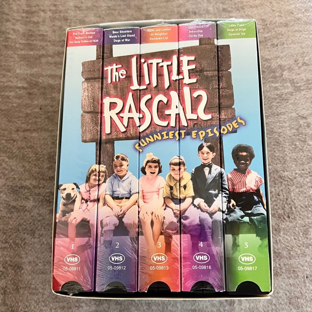 The Little Rascals Funniest Episodes Collector 5 Series Pack VHS Set New 1992